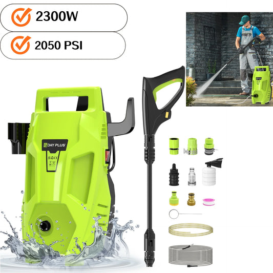 2300W Electric High Pressure Washer 480Bar PSI Power Jet Wash Patio Car Jet Washers,7m Hose & 5.5m Power Cord, Adjustable Nozzle