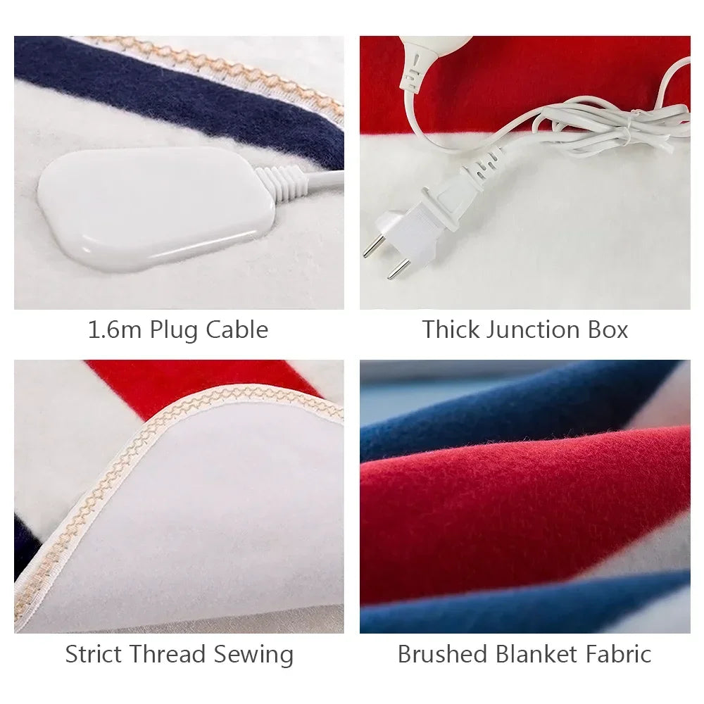 220V Electric Heating Blanket 70x150cm/120x150cm/150x180cm Thicker Heater Heated Blanket Winter Warm Thermostat Heated Pads