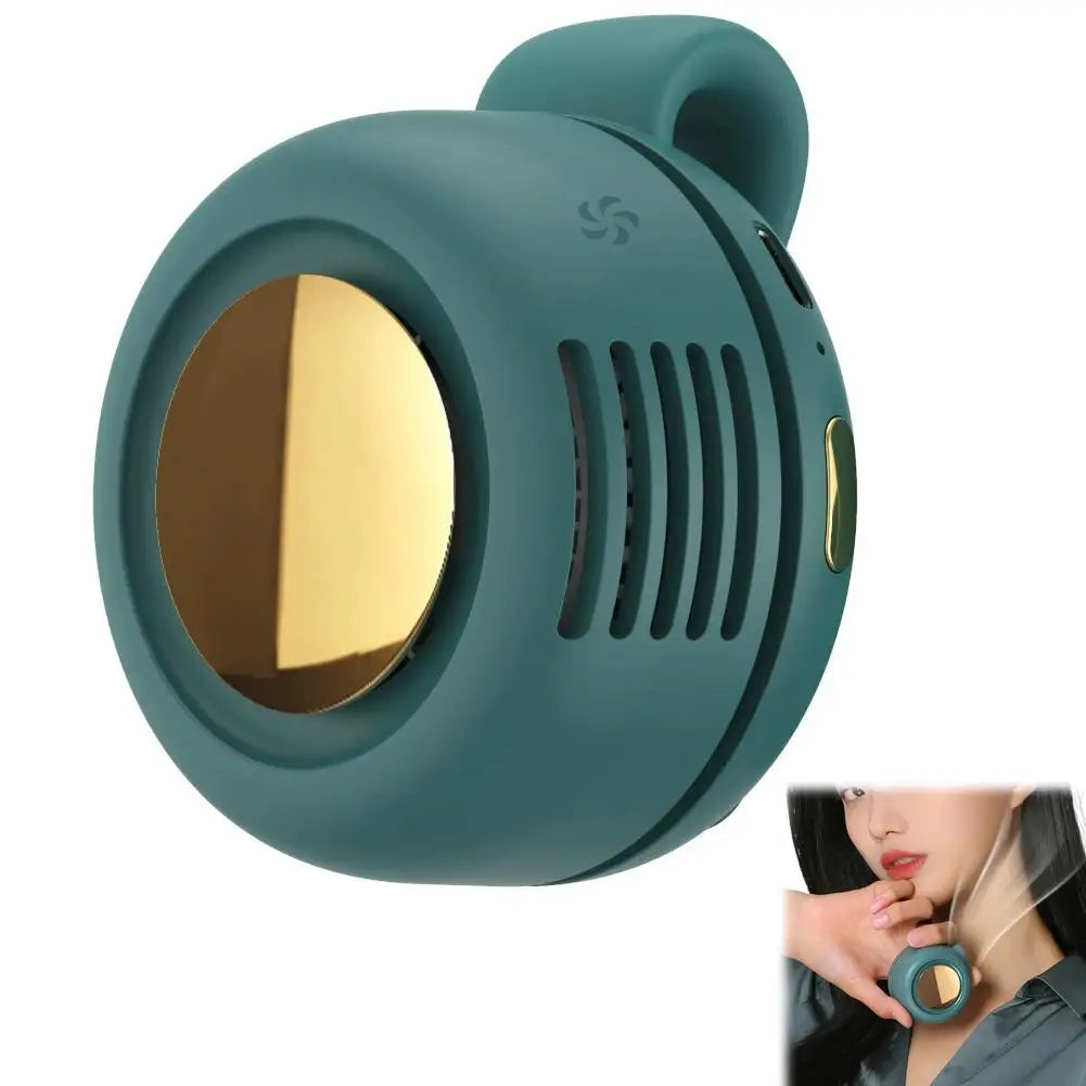 Whirlwind Leafless Mini Fan With Portable Button Design USB Charging Silent Portable Mini Fan For Home And Outdoor Travel