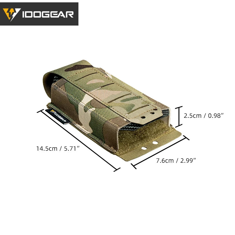 IDOGEAR Tactical Single LSR 556 Mag Pouch Mag Carrier MOLLE Pouch Laser Cut Tool Bags 35135