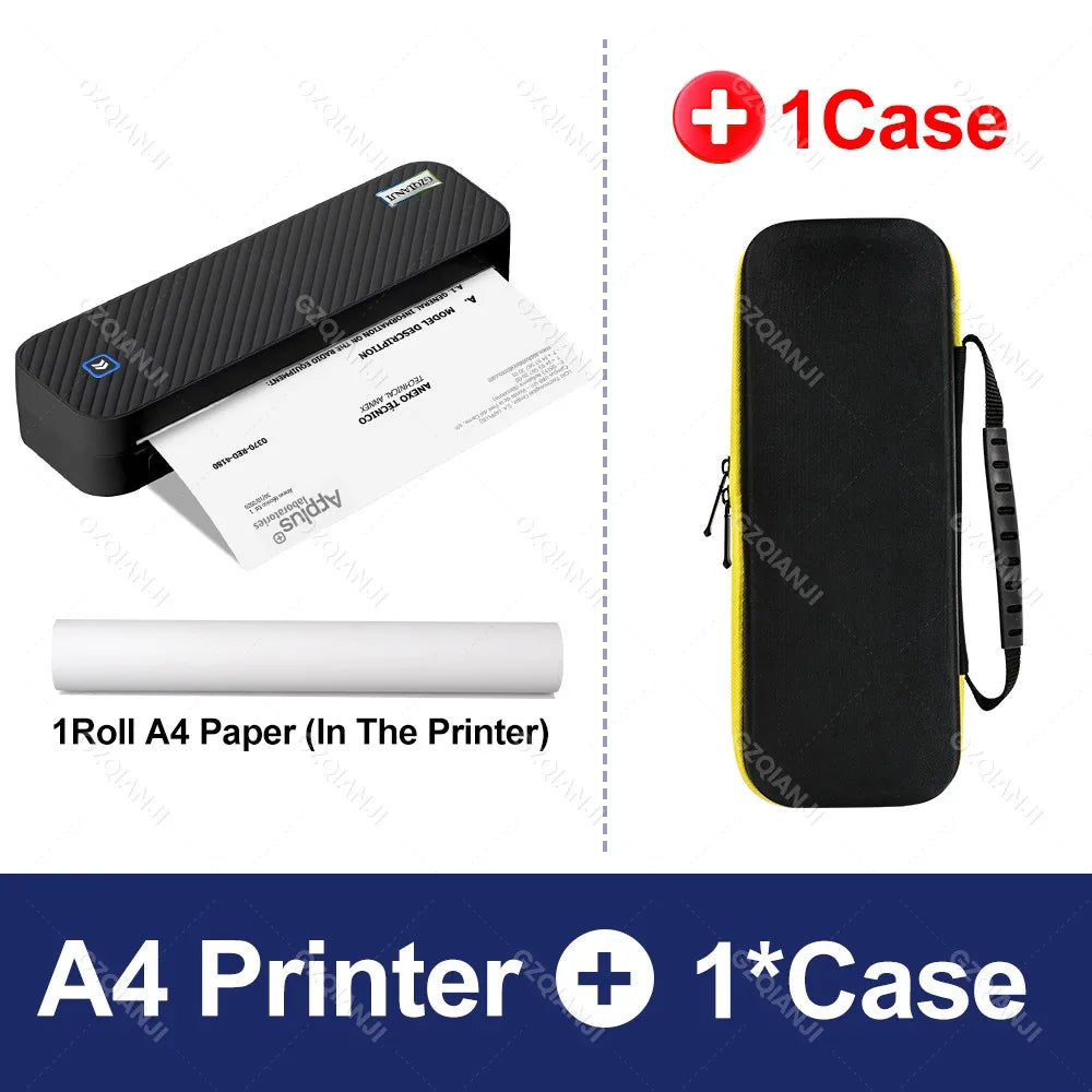A4 Printer Portable USB Bluetooth Wireless Thermal Tattoo Transfer Maker with Paper Case Support Mobile Smartphone Android Print