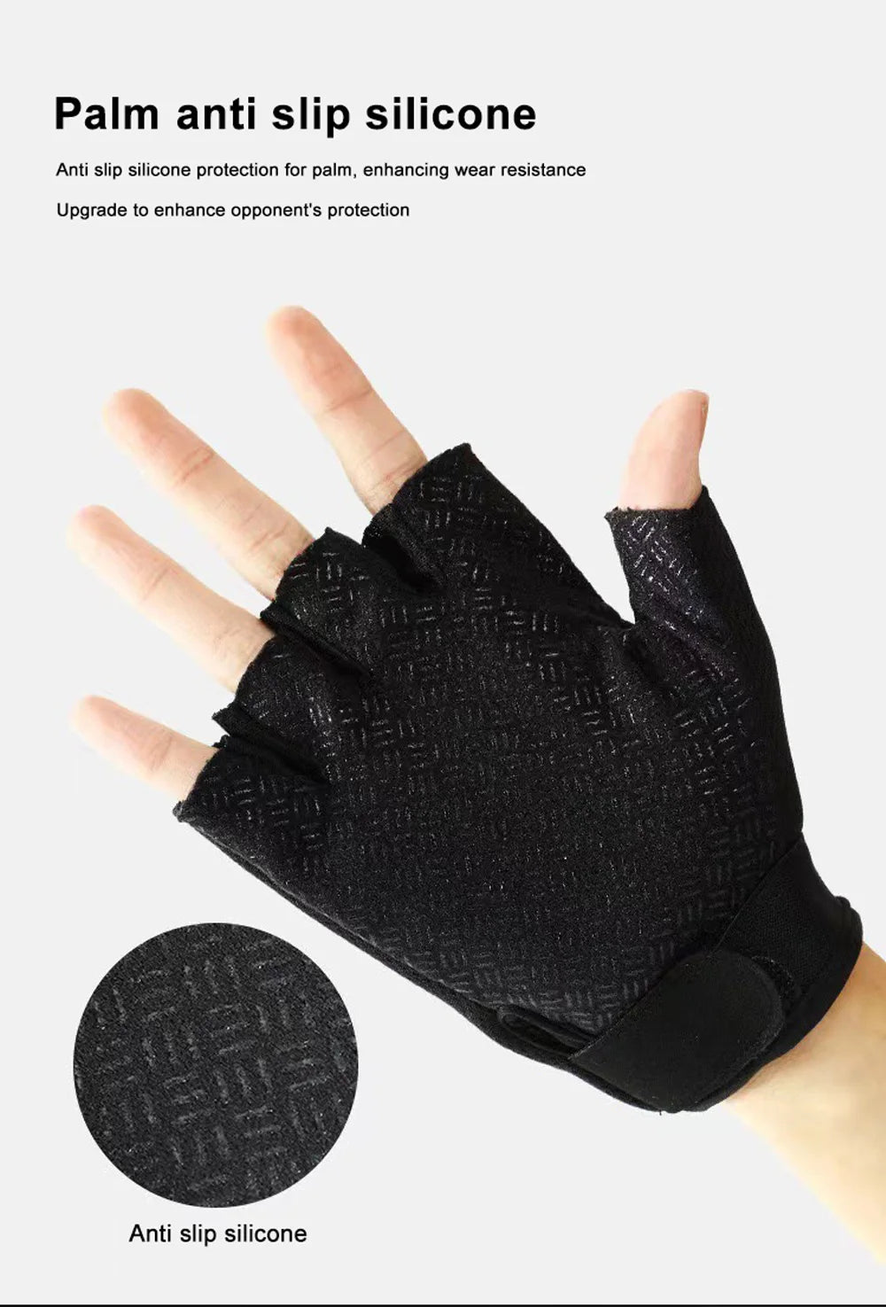 Tactical Riding Fingerless Gloves Non-slip Half Finger Gloves for Motorcycle Cycling Climbing Hiking Hunting Outdoor Sports