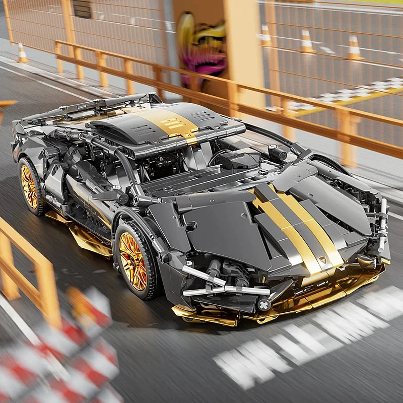 67129 Car MOC 1280pcs Building Blocks Car and Construction Toy Adult Collectible Cars Set to Build 1:14 Scale Sports Car Model