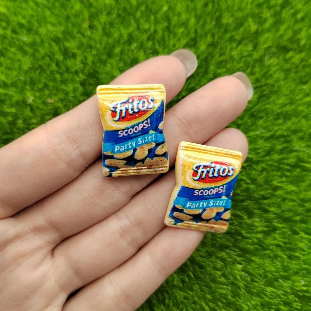 8pcs Assorted Resin Dollhouse Miniature Food Chips Snack Bag for Blyth ob11 Doll Accessories Toy