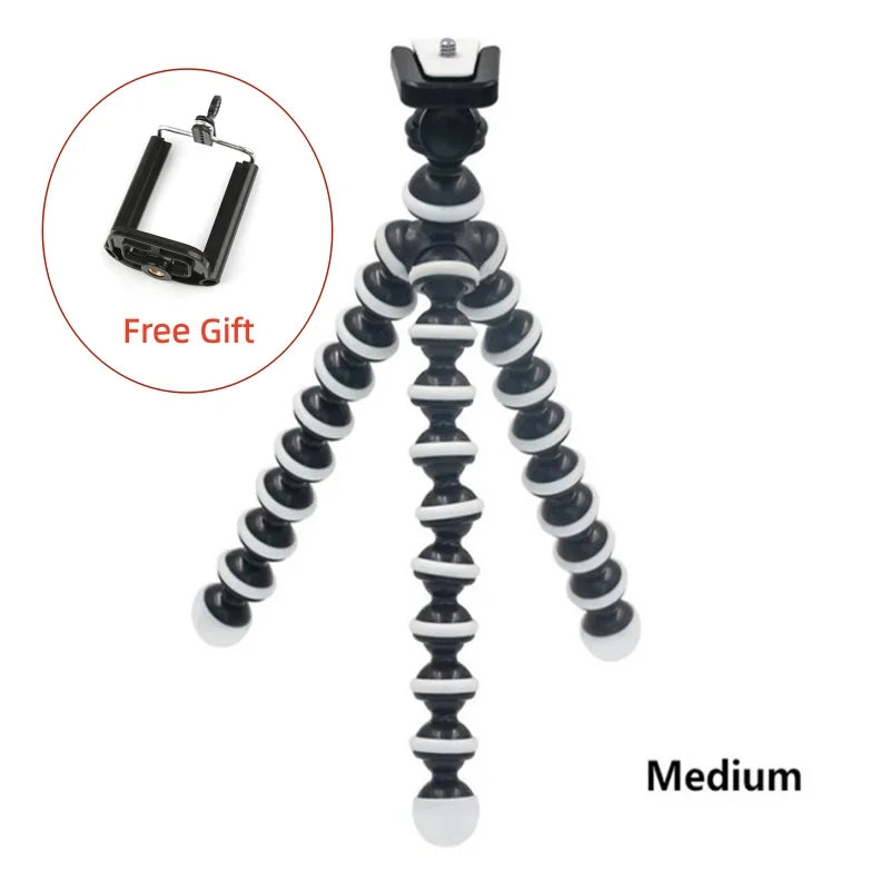 RP01-E Flexible Octopus Tripod Stand Gorillapod for Mobile Phone Camera - Mini Table Desk Stand Compatible with iPhone Samsung