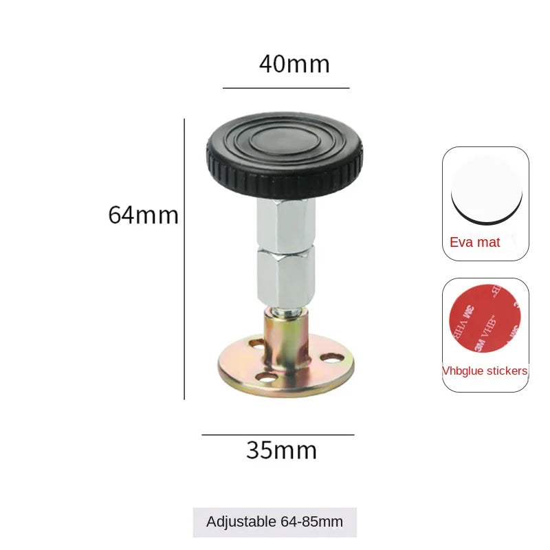 Shock Mount Tools Adjustable Threaded Bed Shock Hardware Furniture Cabinet Stabilizers Headboard Stoppers Self-Adhesive Fixed
