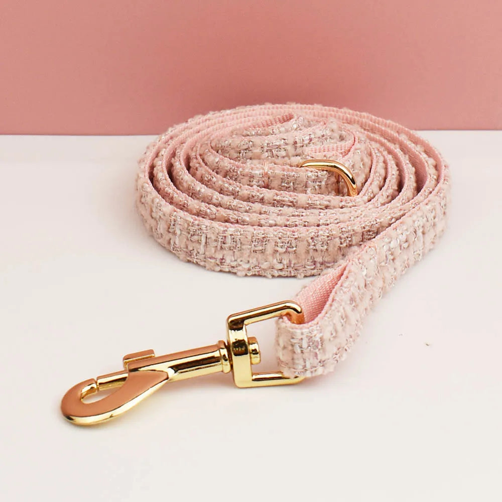 Personalized Metal Hardware Cat Collar And Leash Set with Bell Engraving ID Tag for Kittens Pet Accessories