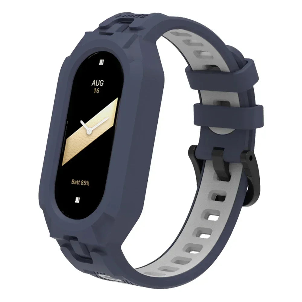 Silicone Sport Strap For Xiaomi Mi Band 9 8 7 6 5 Replacement Soft TPU Case Smartwatch Wristband For Xiaomi Mi Band 9 Bracelets