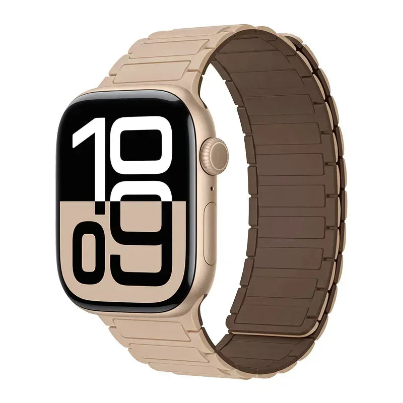Magnetic Band for Apple Watch Ultra 3 49mm 46mm 42mm 45mm 44mm 40mm 41mm Silicone Strap iWatch Series 11 10 9 8 7 6 SE Bracelet