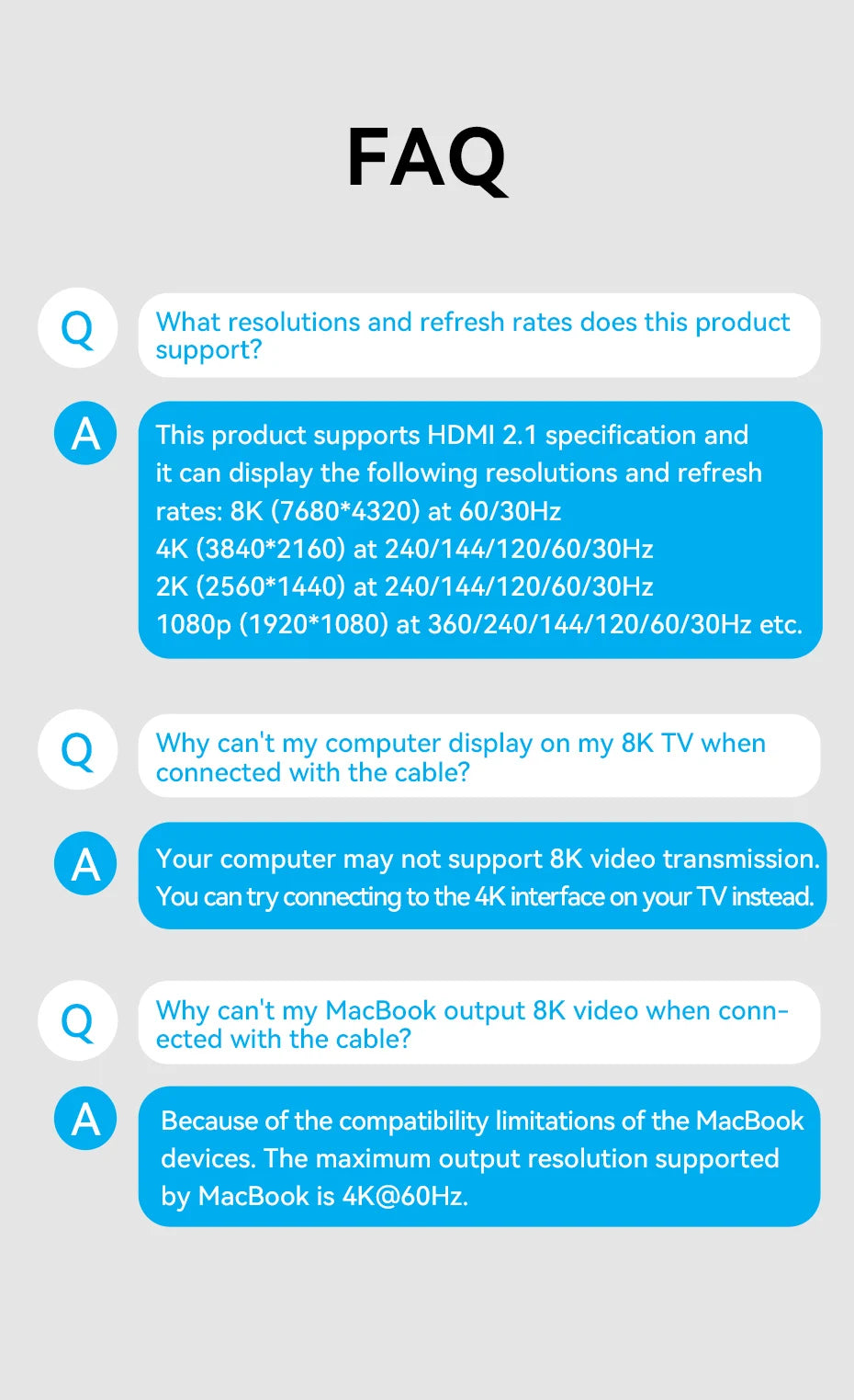 Vention USB C to HDMI Cable 8K Type c HDMI Thunderbolt 3 Adapter for MacBook Samsung Galaxy S10/S9 Huawei Honor Type c to HDMI