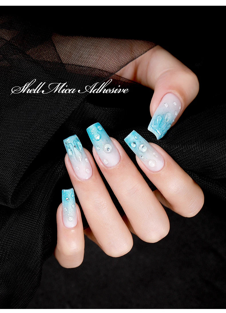 AS Water Drop Wave Gel Nail Gel Polish Clear Ripple Gel Nail Vernis Varnish Glue Phototherapy 15ml Glass Water Drop Glue