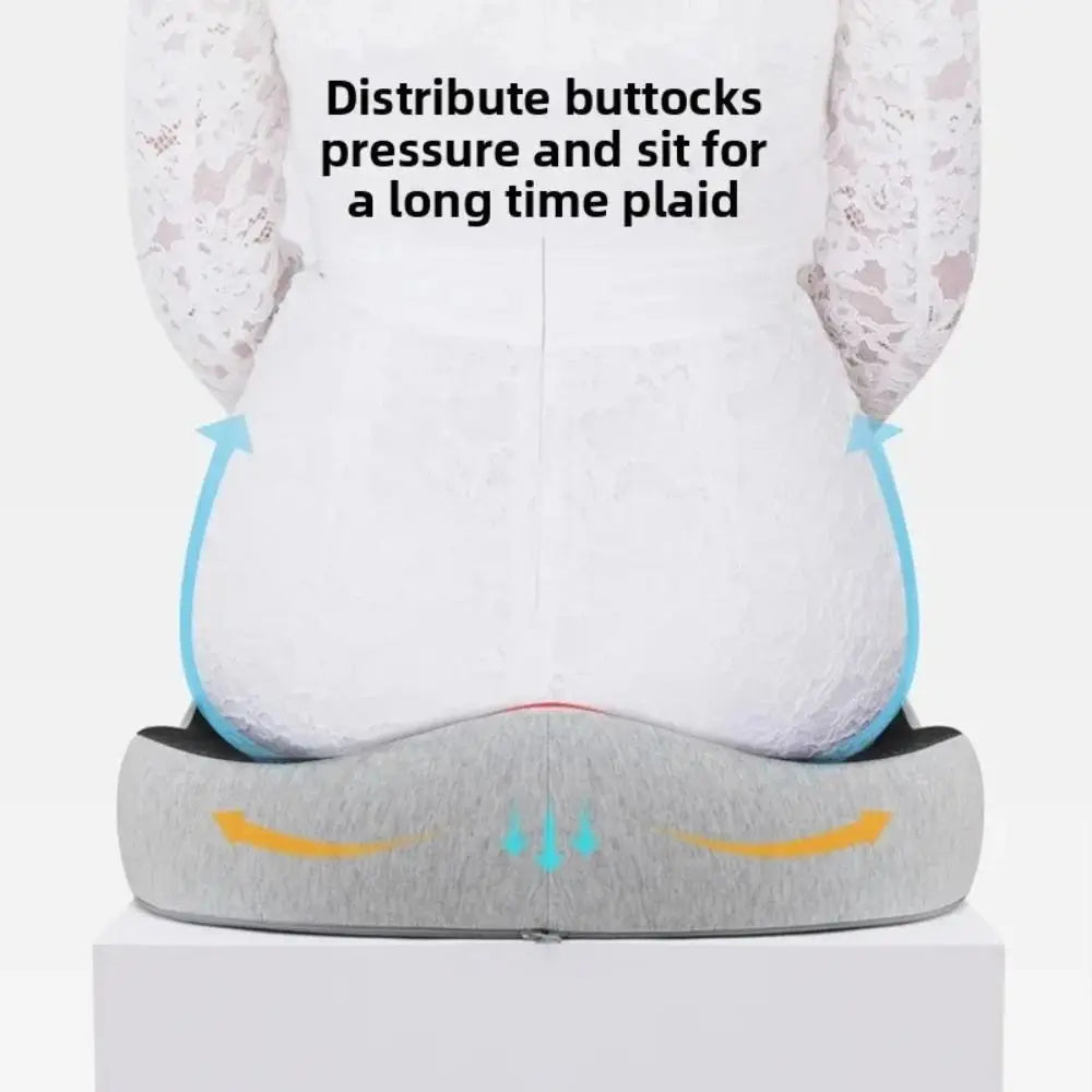 New Tailbone Sciatica Back Pain Relief Comfort Office Chair Car Seat Cushion Non-Slip Orthopedic Memory Foam Coccyx Cushion
