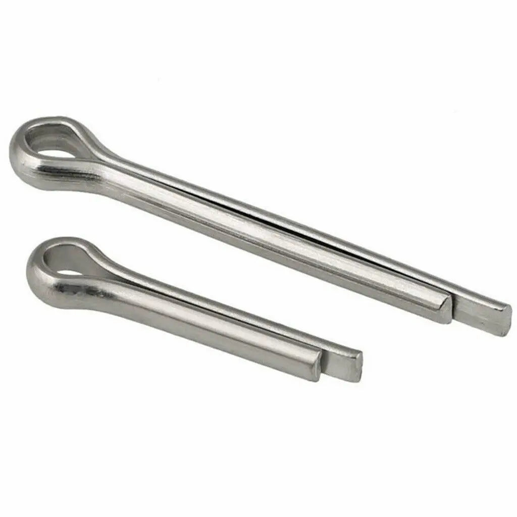 150PCS Split-Pins / Split Cotter Pins Stainless Steel A2-Marine Grade (304) +Box Steel Hard Case Link Assortment