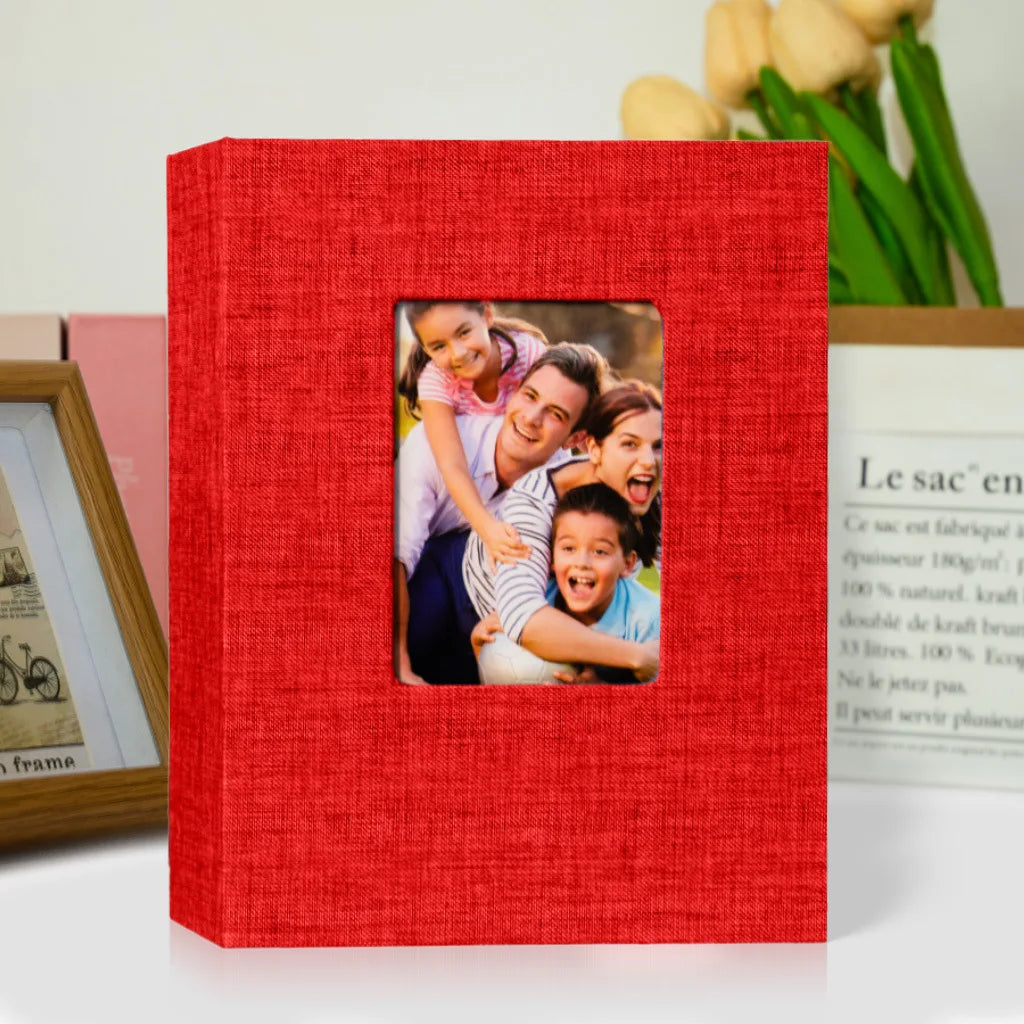 7-inch 100-piece Photo Album Bookshelf Album Fabric Cover Album Suitable For Storing Family Anniversary And Wedding Photos