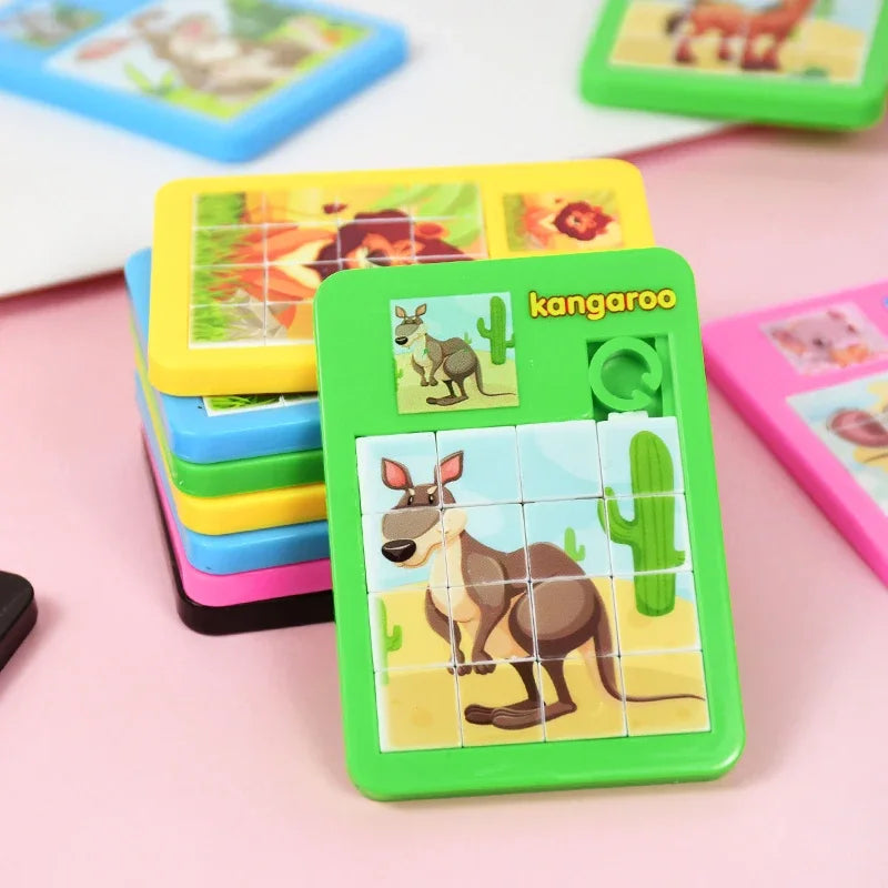 10-50 Pcs Fun Cartoon Jigsaw Animal Puzzles Game Kids Educational Toy Birthday Party Guest Treat Gift Favors Pinata Filler Prize