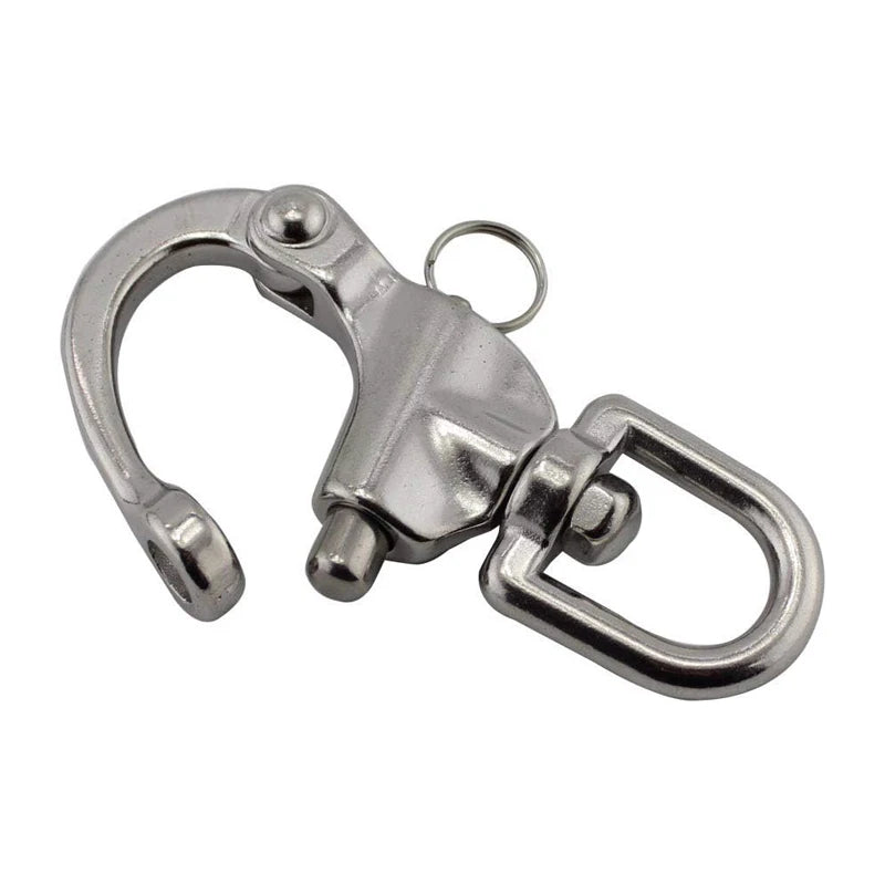 Swivel Eye Snap Shackle Quick Release Bail Rigging Sailing Boat Marine 316 Stainless Steel Clip