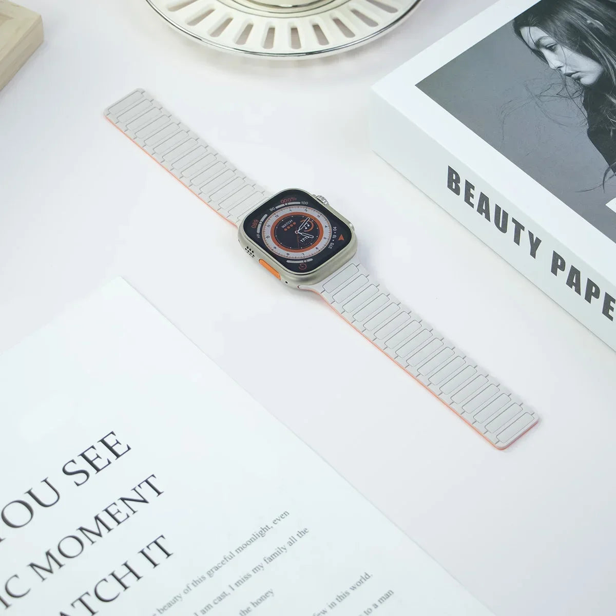 Magnetic Band for Apple Watch Ultra 3 49mm 46mm 42mm 45mm 44mm 40mm 41mm Silicone Strap iWatch Series 11 10 9 8 7 6 SE Bracelet