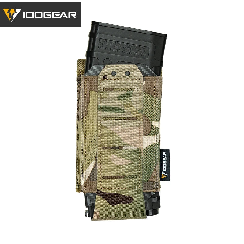 IDOGEAR Tactical Single LSR 556 Mag Pouch Mag Carrier MOLLE Pouch Laser Cut Tool Bags 35135