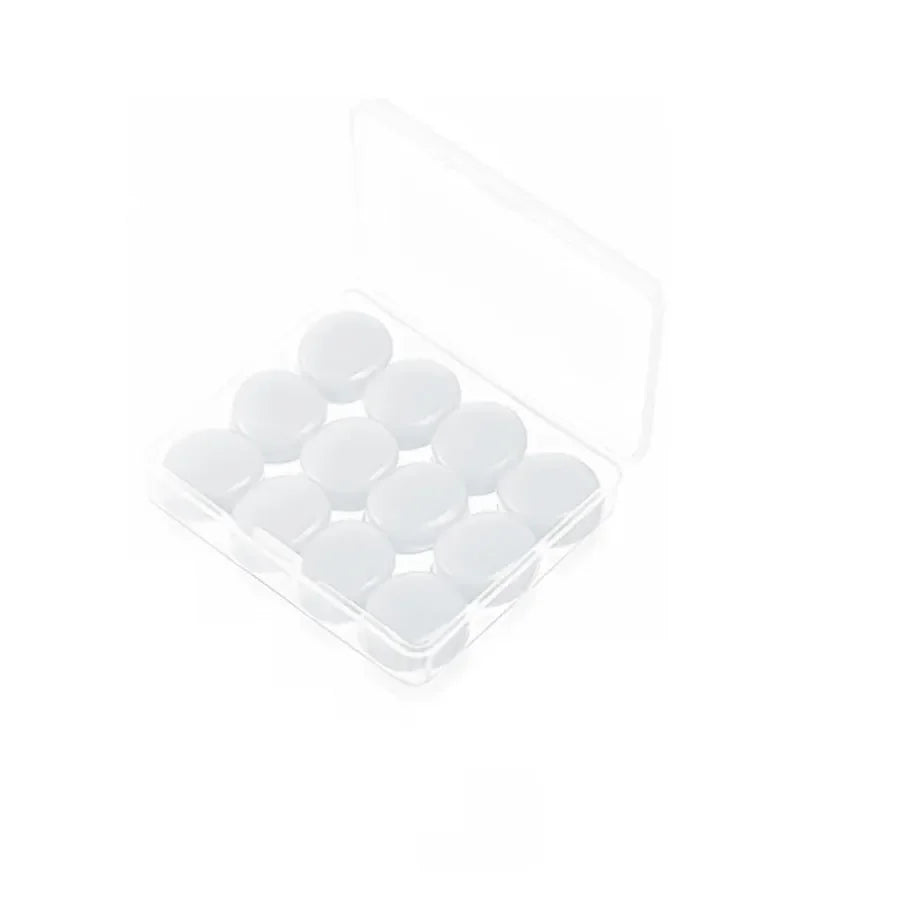12PCS Silicone Ear Plugs Noise Reduction Sleep Anti Canceling Sound Insulation Earplug Protection Sleeping Reusable Ear Plugs
