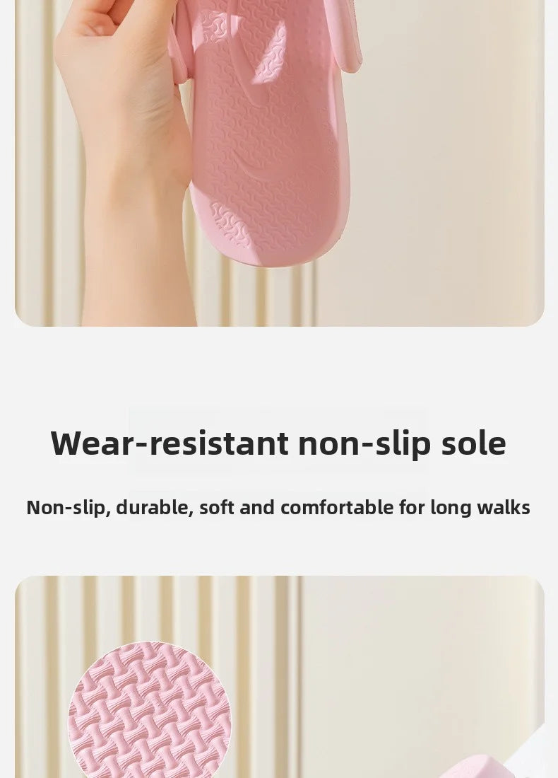 Foldable Travel Slippers Unisex EVA Flip Flops Hotel Non Slip Bathroom Indoor Outdoor Portable Lightweight Comfortable