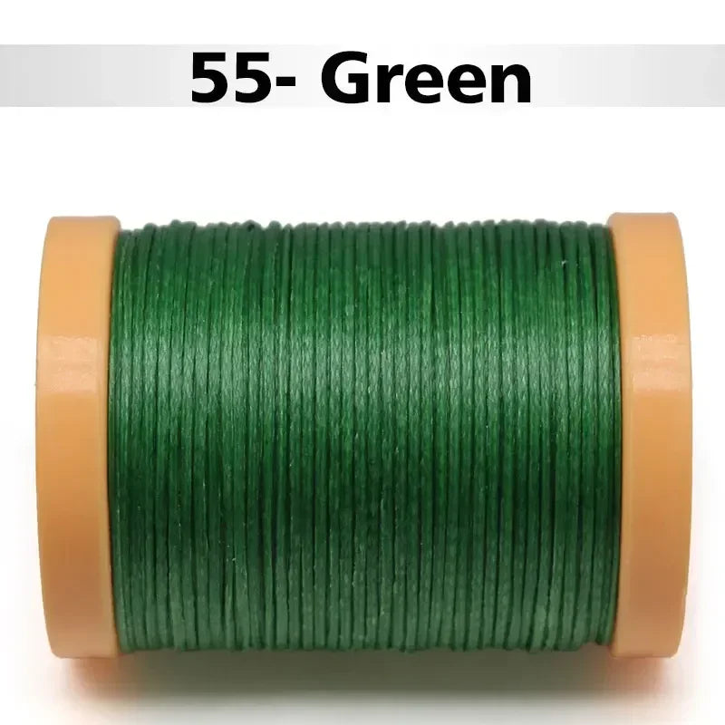 Handmade Flat Wax Thread for Leather Craft, Hand Stitching, DIY Wax Coated Strings, Repair Shoes, Sewing Tools, 0.8mm, 1.0mm