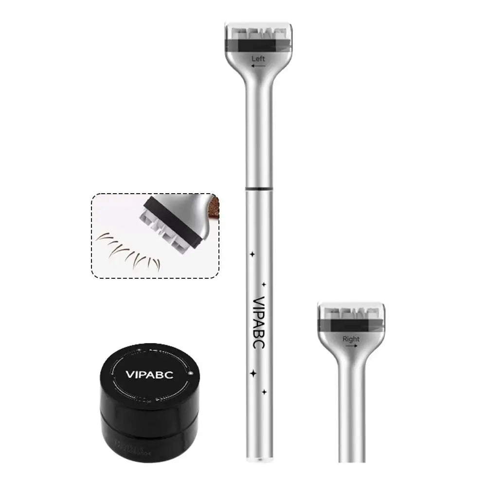 1 Set Eyelash Seal DIY Lower Lash Extension Stamps For Beginner Convenient Natural Simulation Mascara Stick Silicone Makeup Tool