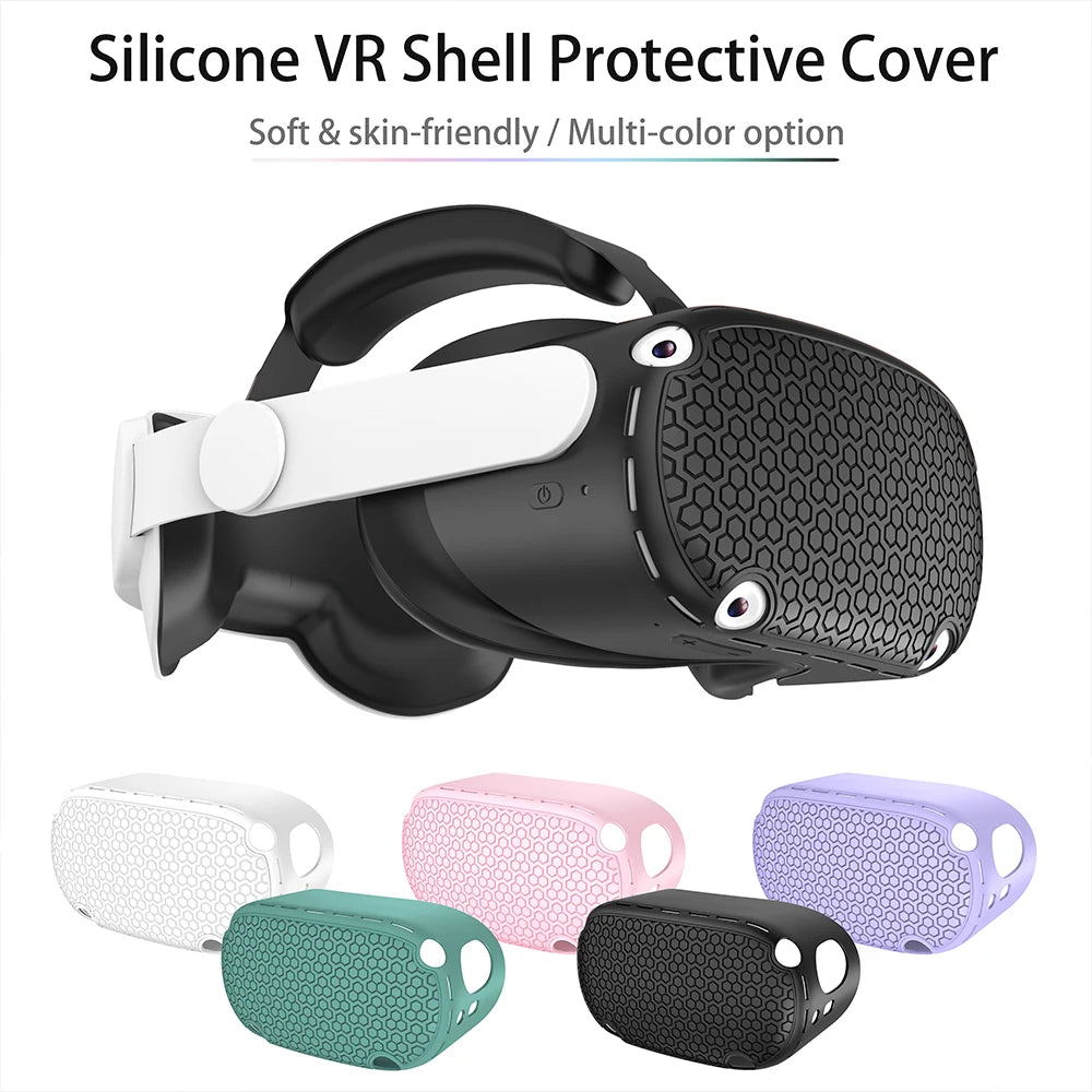 Silicone Protective Cover Shell Case For Oculus Quest 2 VR Headset Head Face Cover Eye Pad Handle Grip Button Cap VR Accessories