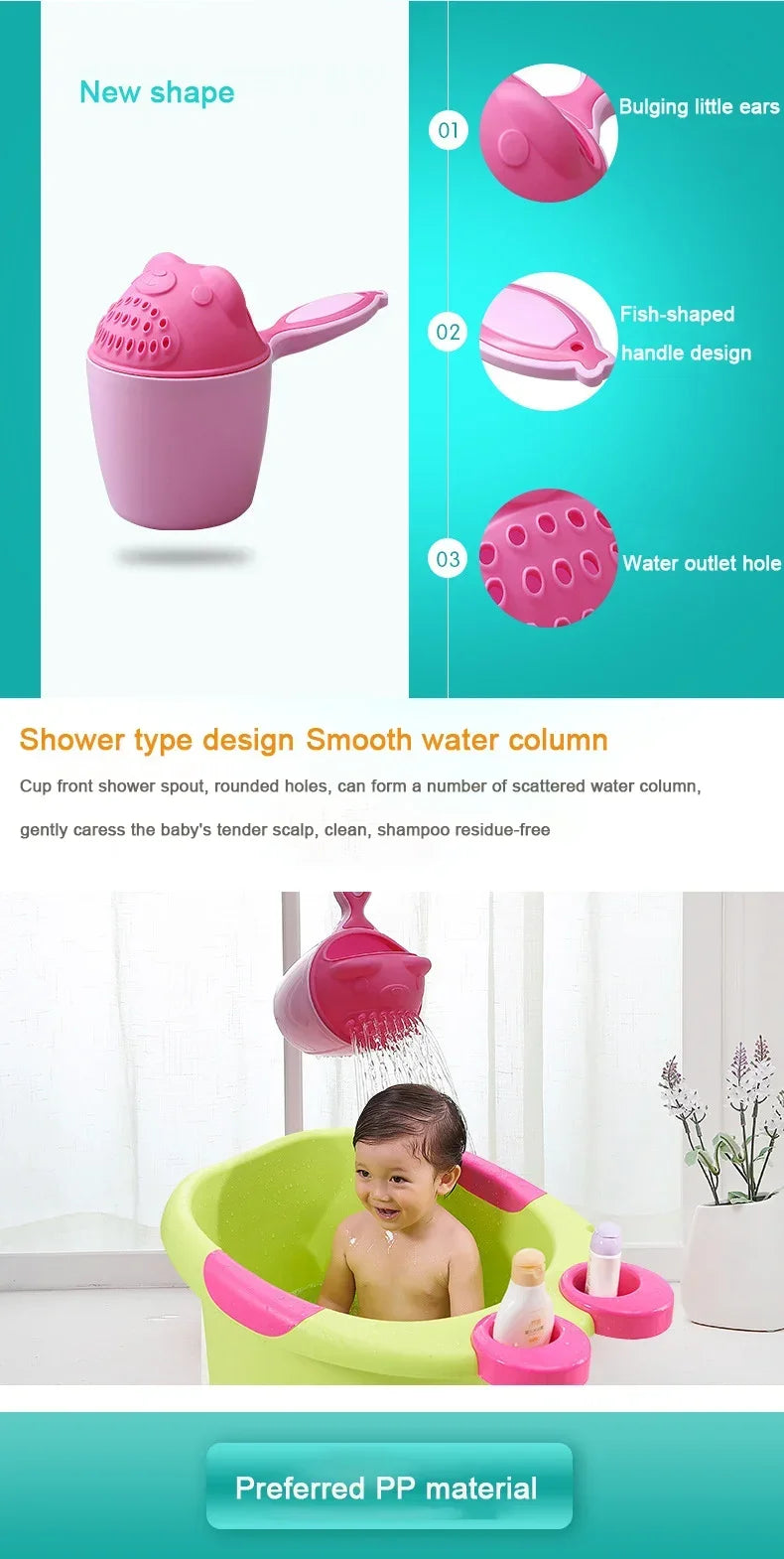 Safe Shampoo Shower Bathing Bath Protect Soft Cap Hat For Baby Wash Bath Caps Cup Hair Shield Children Bathing Shower Cap Hat