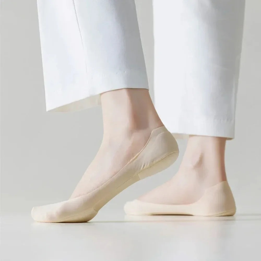 Women Boat Sock Plantar Fasciitis Shoes Insole Socks Insoles for Feet Shock Absorbing Shoe Sole Invisible Non slip Shoe pads