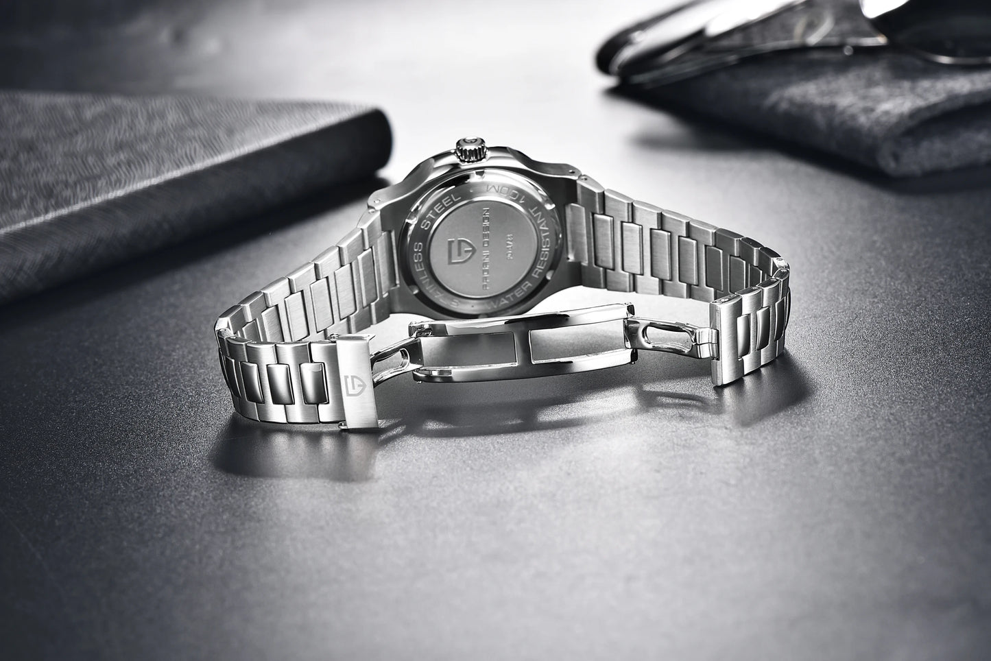 PAGANI DESIGN men's 1728 luxury Retro Mechanical Watch Men's Gift box stainless steel Sapphire glass 100m waterproof Men's Watch