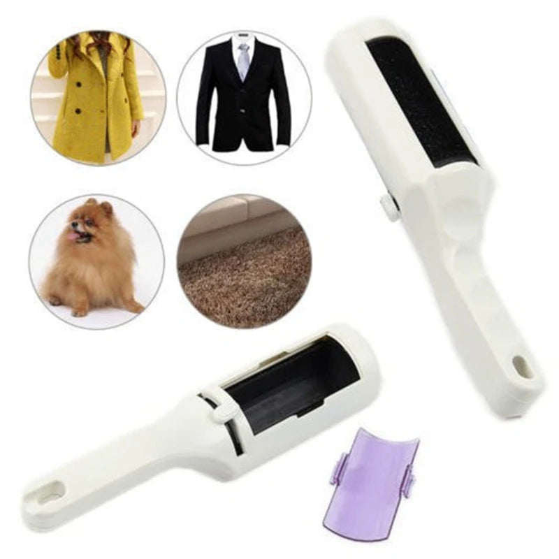 Fur Remover Sweeper Shaver With Clothes Brush Clothing Lint Dust Coat Sticky Remove Pets Hair Cleaner Household random color