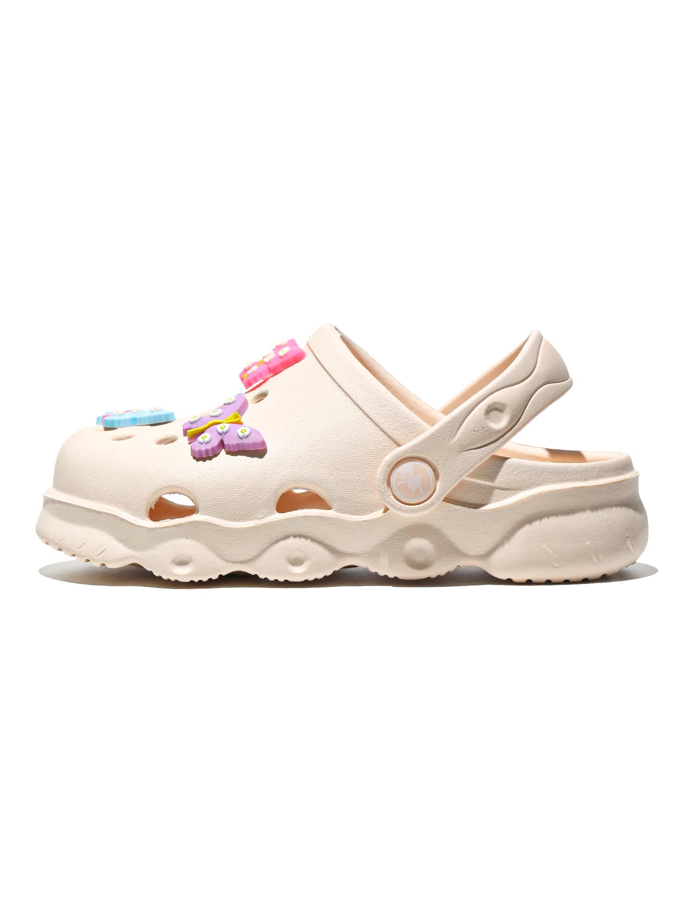 Comfortable and lightweight girls' clogs, can be worn in all seasons, exquisite butterfly shoes,summer hot beach shoes 1214