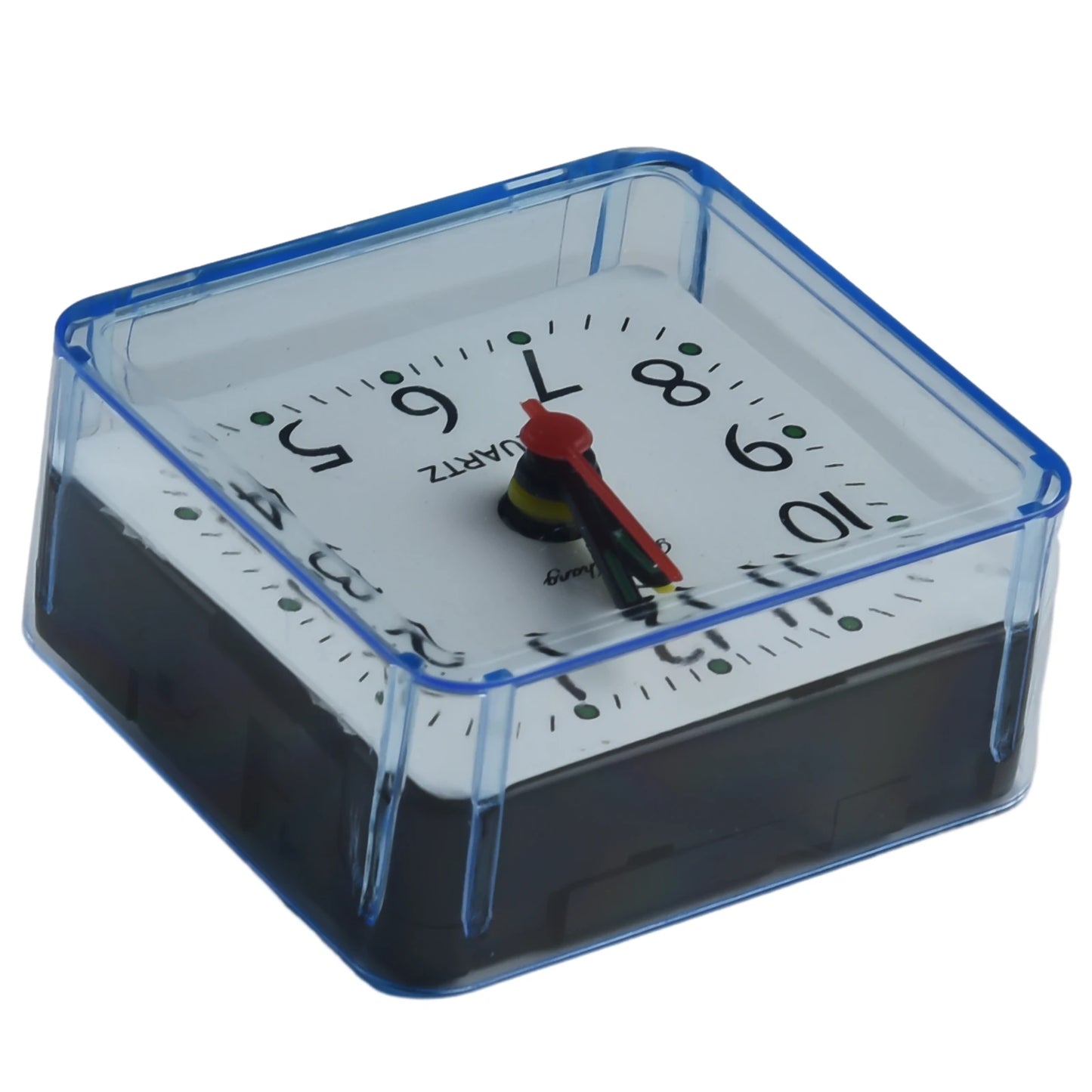 Small Battery Operated Quartz Alarm Clock with Beeping Sound for Bedside Use Featuring Clear Numbers and Reliable Performance