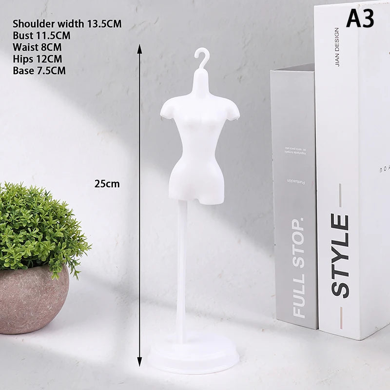 1/6 Doll Mannequin Coat Hanger Dollhouse Doll Skirt Support Wedding Mannequin Stand Humanoid Model Toy Doll Gown Display Form