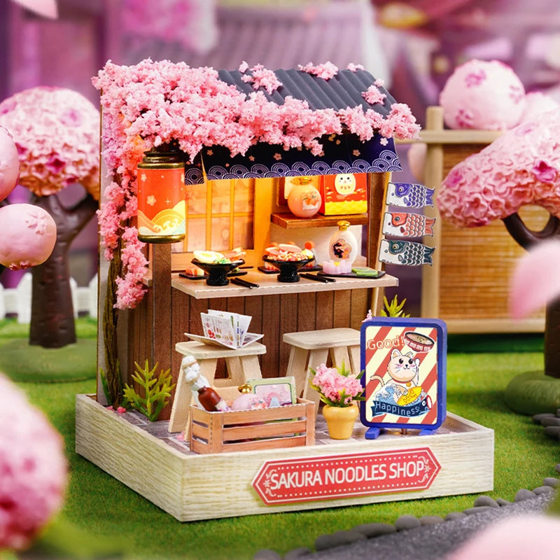New Miniature Doll Houses DIY Small House Kit Making Room Toys Home Bedroom Decorations With Furniture Wooden Craft DollHouses