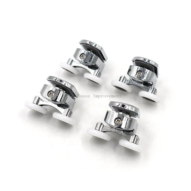 23mm/25mm/27mm Shower Door Rollers Zinc Alloy Double-Wheel Sliding Shower Door Roller Bearing Wheel Runners Replacement