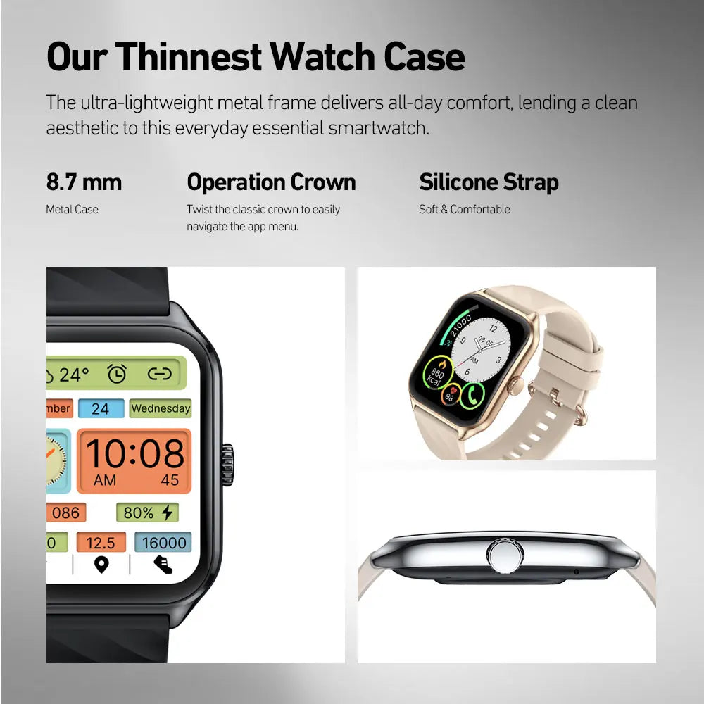 Zeblaze GTS 4 Smart Watch 1.94" HD AMOLED Display Voice Calling 100+ Sports Modes Heart Rate SpO2 Fitness Tracking Smartwatch