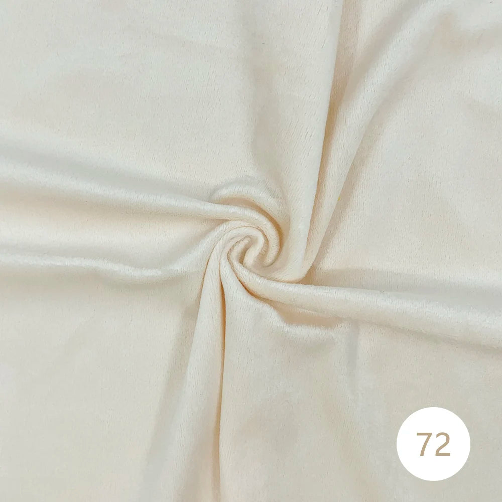 1.5mm Super Soft Short Plush Fabric Thick Crystal Super Soft Flannel Plush Toy Handmade Diy Fabric 45x50cm