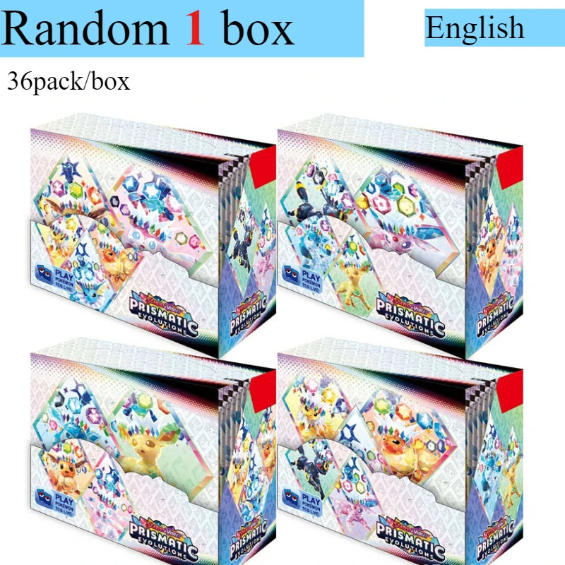Pokémon Card 360 Pcs/Box English Brilliant Stars 151 Prismatic Evolutions PARADOX RIFT Battle Transaction Card Game Popular Gift