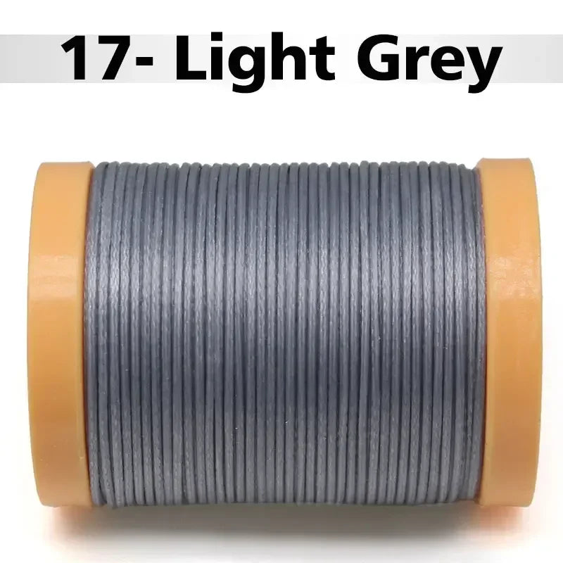 Handmade Flat Wax Thread for Leather Craft, Hand Stitching, DIY Wax Coated Strings, Repair Shoes, Sewing Tools, 0.8mm, 1.0mm