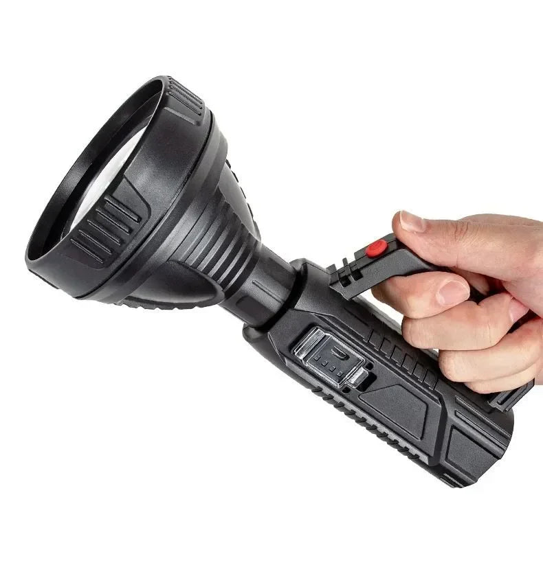 High Power LED Flashlight Waterproof Fishing Torch USB Rechargeable Powerful Spotlight Portable Outdoor Searchlight Camping Lamp