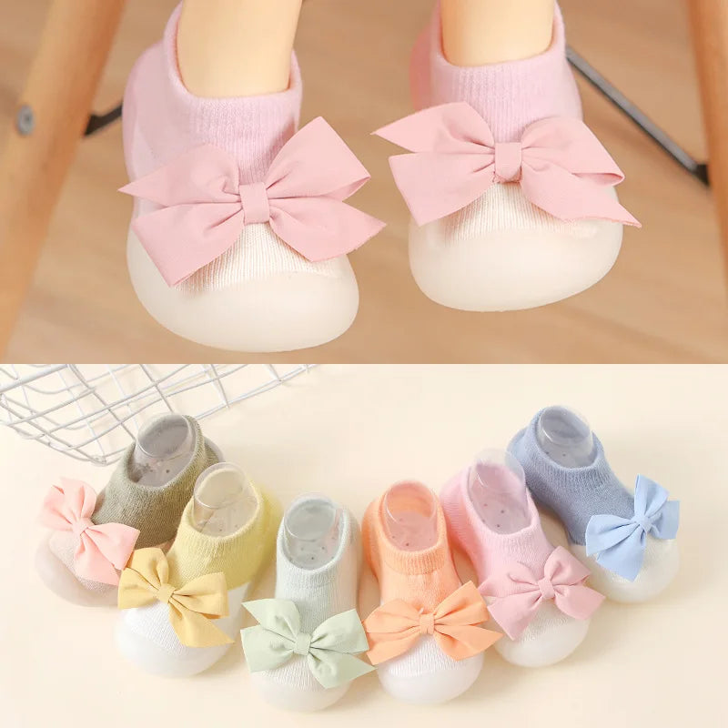 Baby Socks Shoes Infant Cute Cartoon Kids Boy Shoes Soft Rubber Sole Child Floor Sneaker BeBe Booties Toddler Girls First Walker