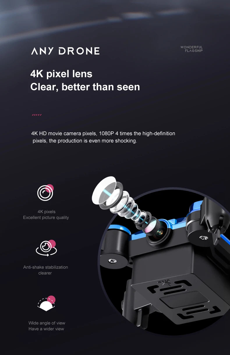 K04 Mini Folding Storage Aircraft Mini Drone Aerial Photography High Definition Explosive drone 4k profesional mavic air2