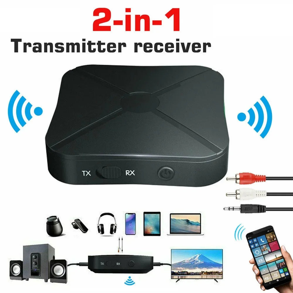 Shoumi 15 Hours Play Wireless Headset Bluetooth Television Headphone with Mic,Bluetooth Adapter Built-in Battery,for TV Computer