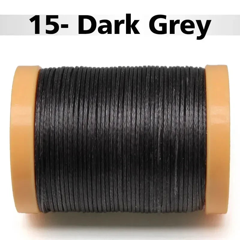 Handmade Flat Wax Thread for Leather Craft, Hand Stitching, DIY Wax Coated Strings, Repair Shoes, Sewing Tools, 0.8mm, 1.0mm