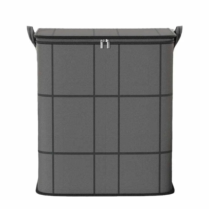 Super Large Capacity! Thick Black Woven Storage Bag For Home Use, Clothes, Blankets, Cotton Quilts, Organizing And Moving Tools