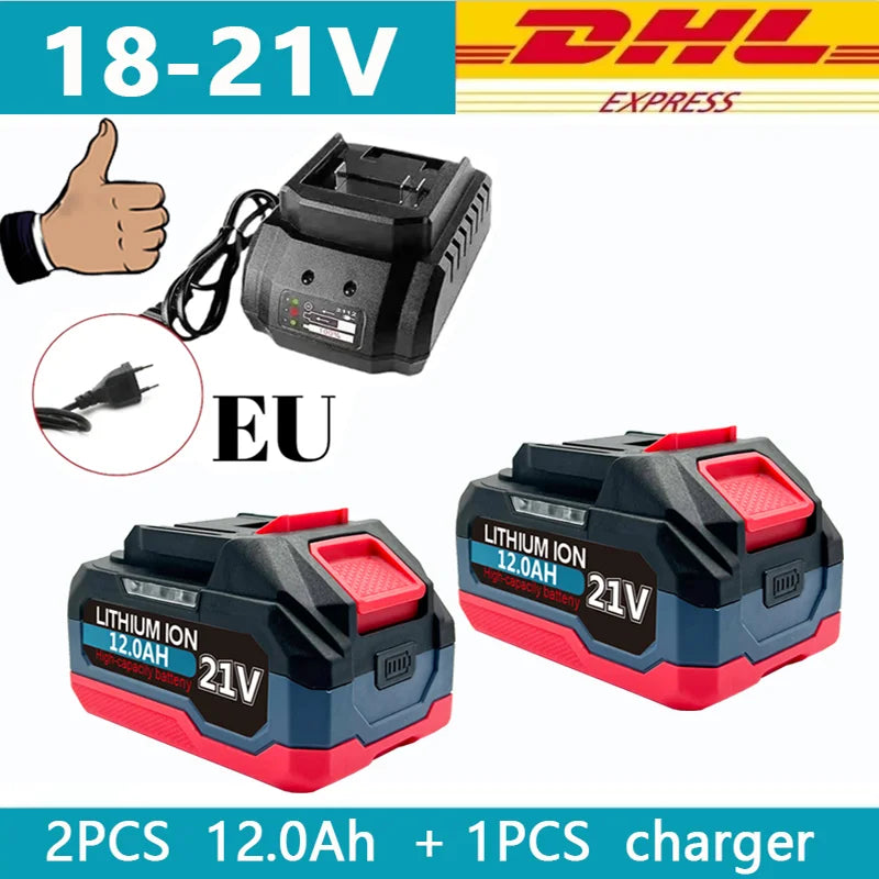 18V 21V 6.0 9.0 12.0Ah Rechargeable Lithium Battery For Makita 18v Power Tools Cordless Wrench Saw Drill Grinder Screwdriver .
