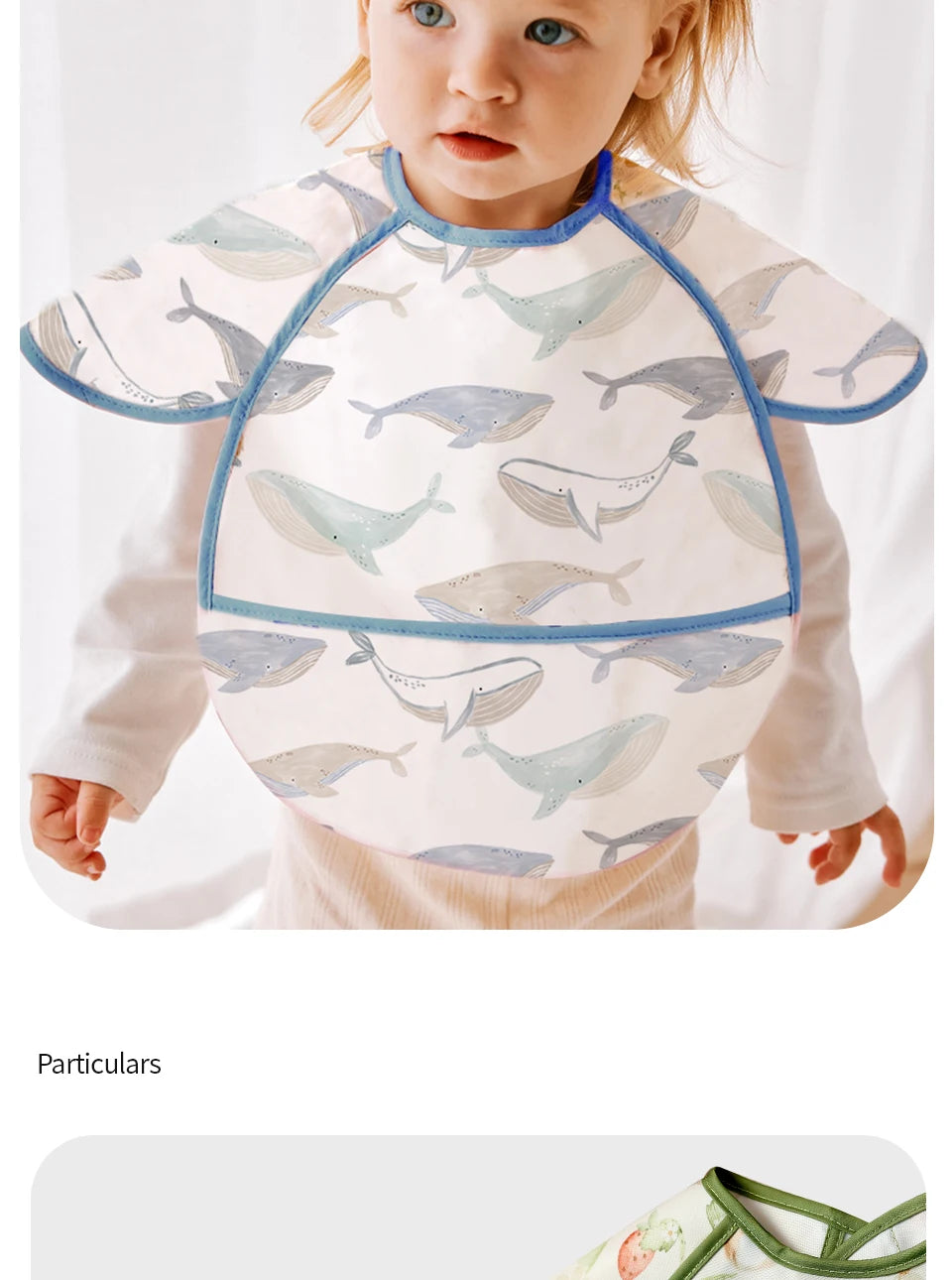 Kangobaby #My Soft Life# New Waterproof Baby Sleeveless Feeding Bib Fashion Full Body Cover