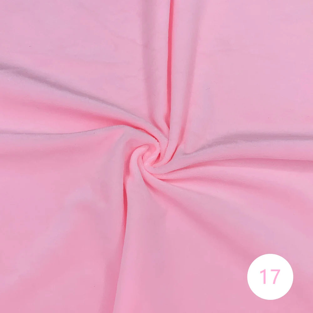 1.5mm Super Soft Short Plush Fabric Thick Crystal Super Soft Flannel Plush Toy Handmade Diy Fabric 45x50cm
