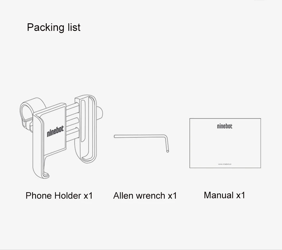 Ninebot Scooter Handlebar Phone Holder Suitable for Electric Scooter Ninebot G30 Max Bicycle Motorcycle Kickscooter Stand